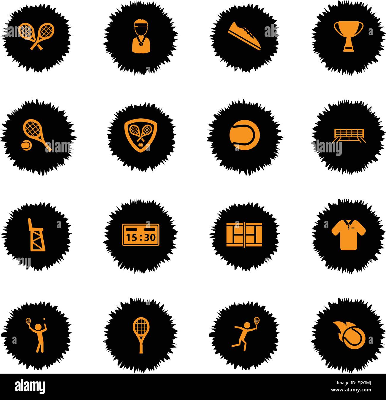 Tennis simply icons Stock Vector Image & Art - Alamy