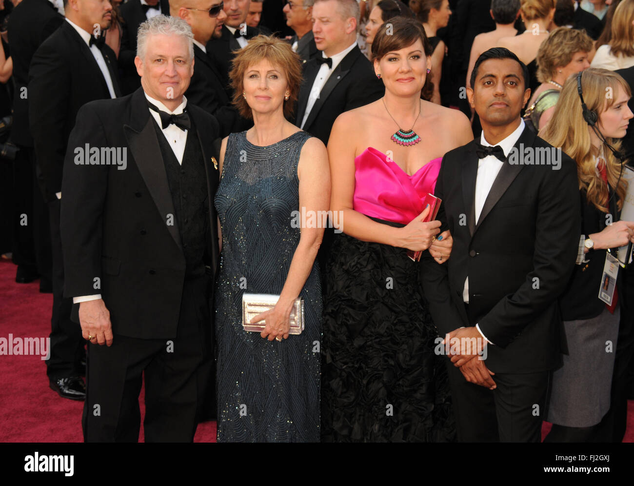 Hollywood, CA, USA. 28th Feb, 2016.  Sanjay Patel and Nicole Grindle. 88th Annual Academy Awards presented by the Academy of Motion Picture Arts and Sciences held at Hollywood & Highland Center. Photo Credit: Byron Purvis/AdMedia Credit:  Byron Purvis/AdMedia/ZUMA Wire/Alamy Live News Stock Photo