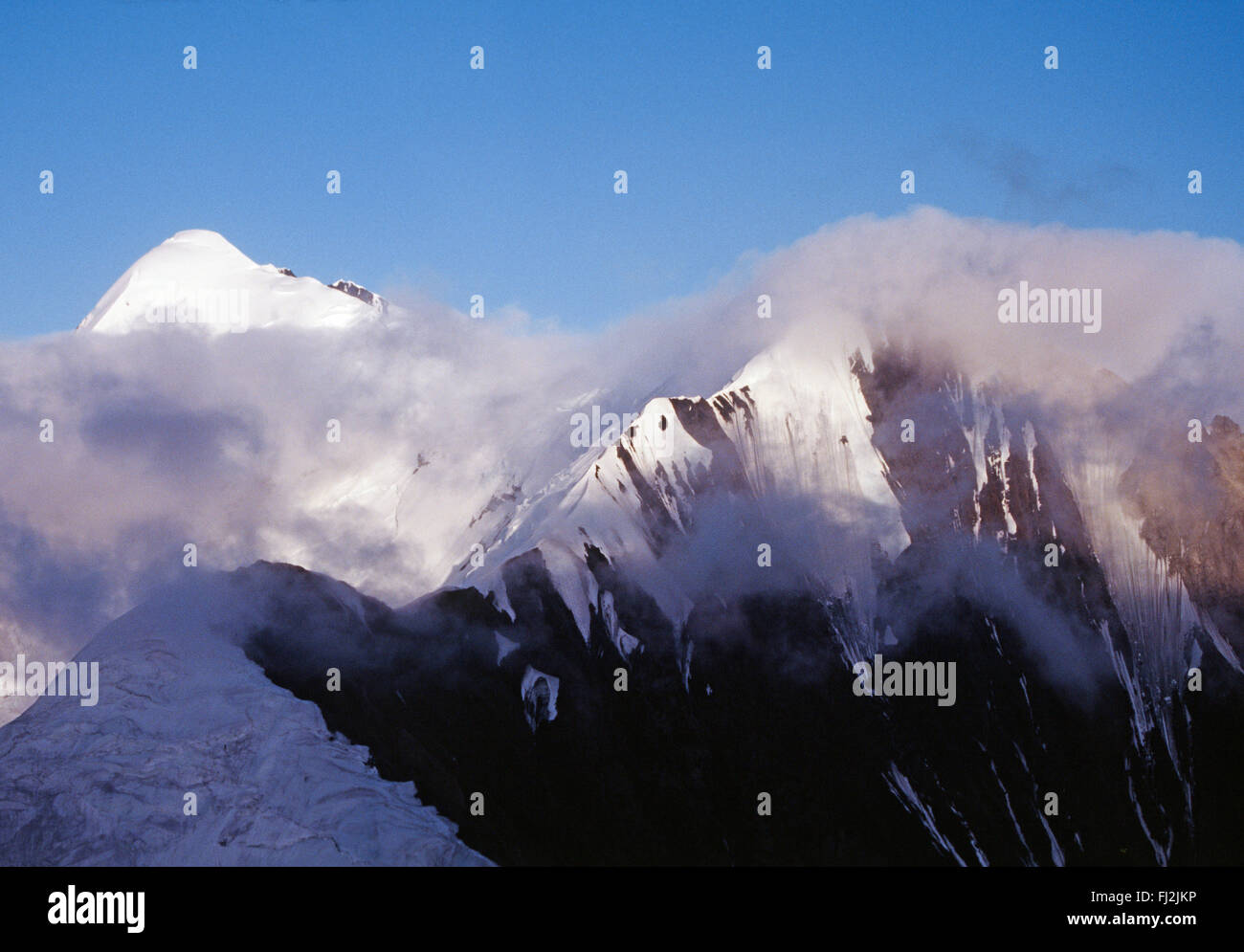 The ALASKA RANGE towering above the clouds - DENALI NATIONAL PARK ...