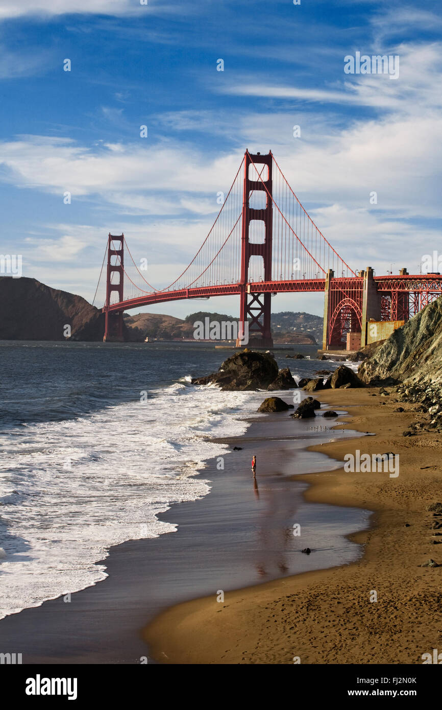 THE GOLDEN GATE BRIDGE as seen from BAKER BEACH - SAN FRANCISCO ...