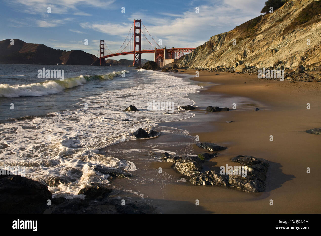THE GOLDEN GATE BRIDGE as seen from BAKER BEACH - SAN FRANCISCO ...