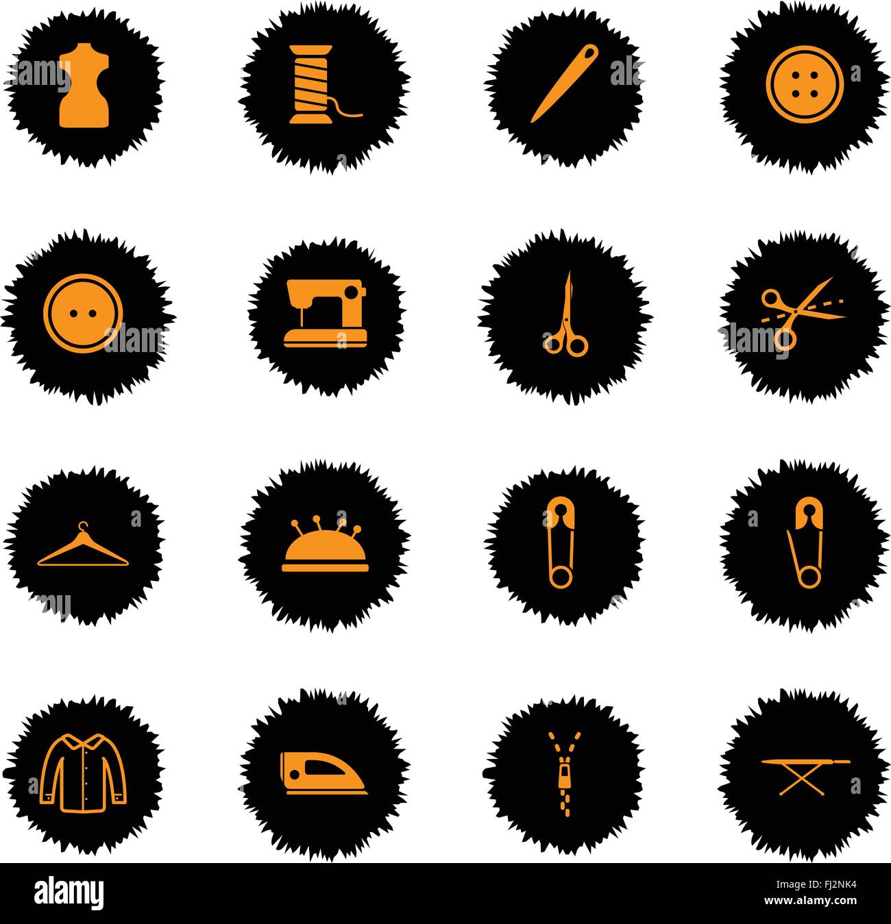 Tailoring simply icons Stock Vector Image & Art - Alamy