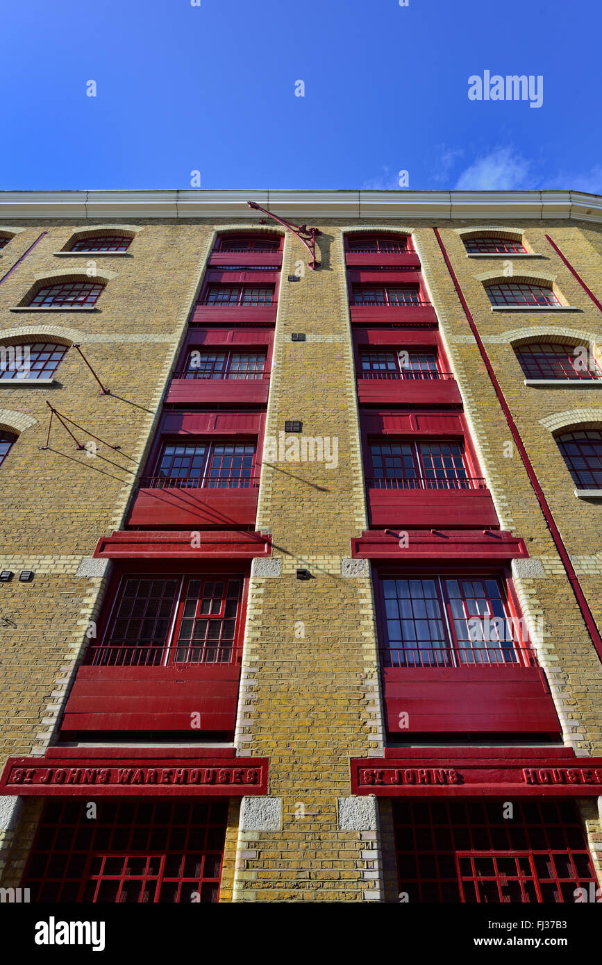 Warehouse apartments, Wapping, London E1, United Kingdom Stock Photo
