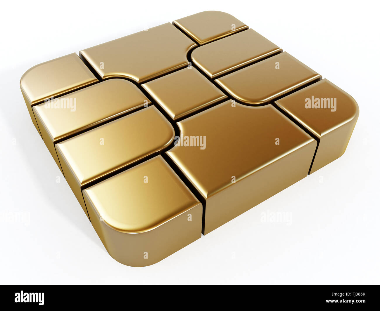 Gold sim card chip isolated on white background Stock Photo - Alamy