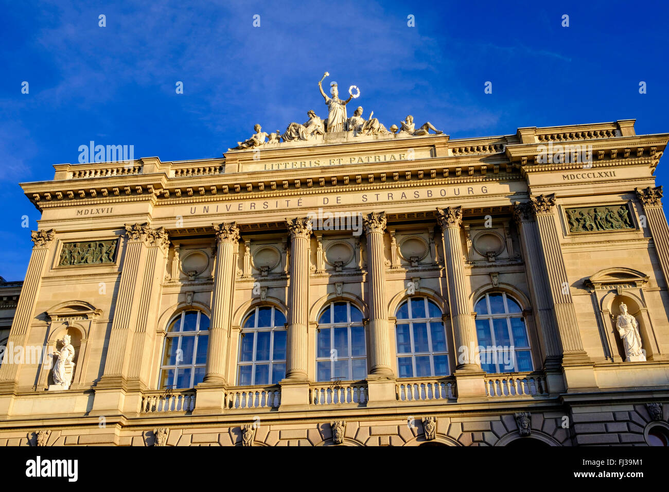 Palais Universitaire, University building, Strasbourg, Alsace, France, Europe Stock Photo