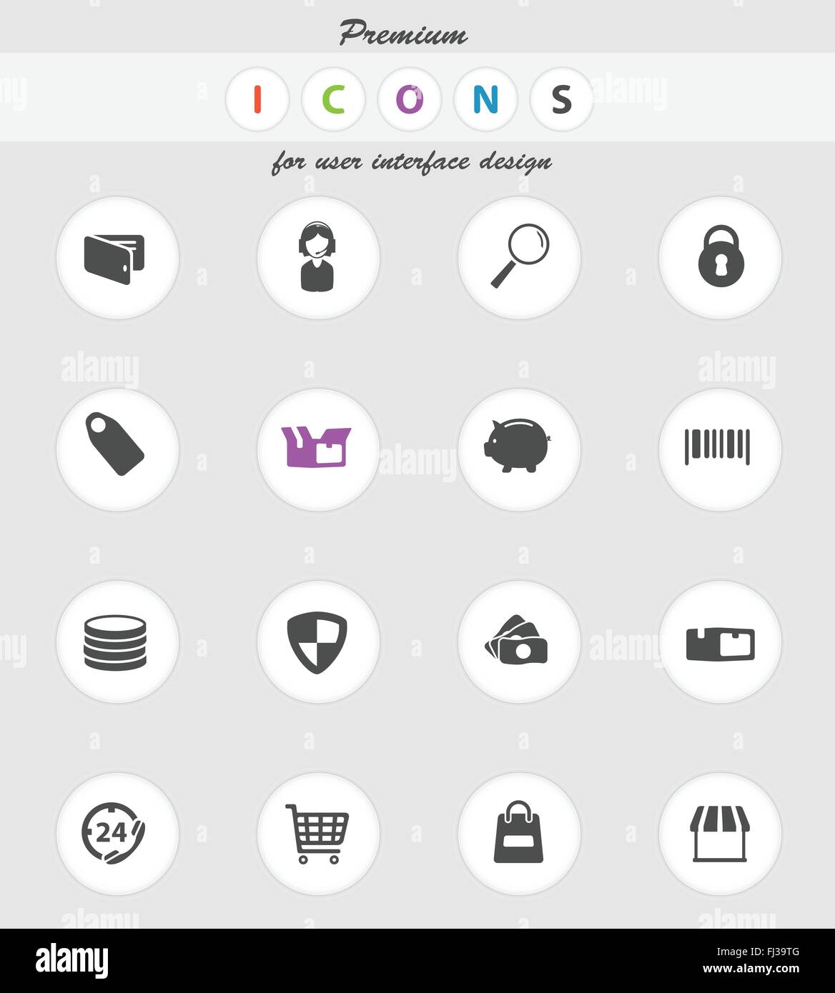E-commerce simply icons Stock Vector Image & Art - Alamy