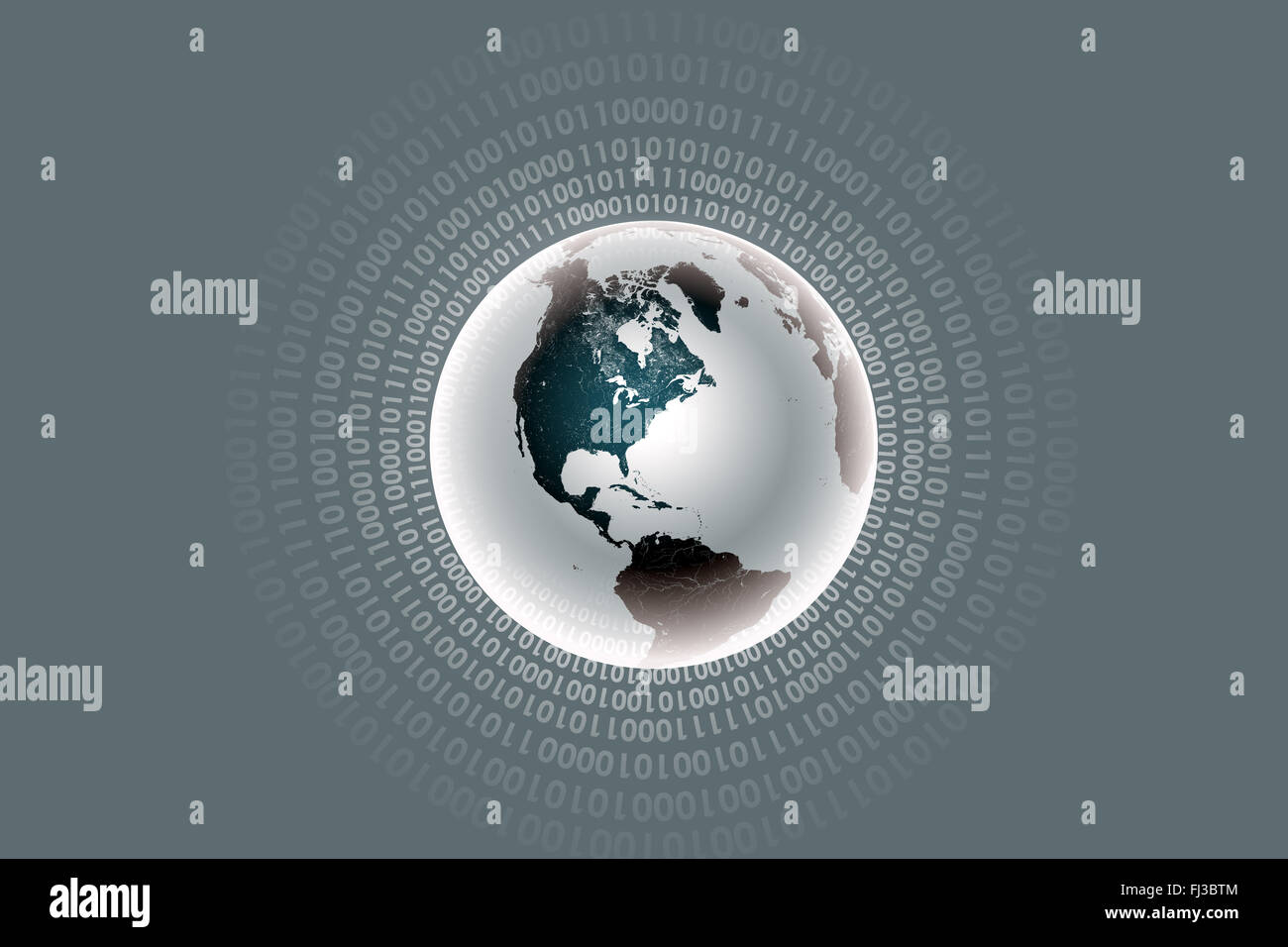 Earth globe with numbers Stock Photo Alamy