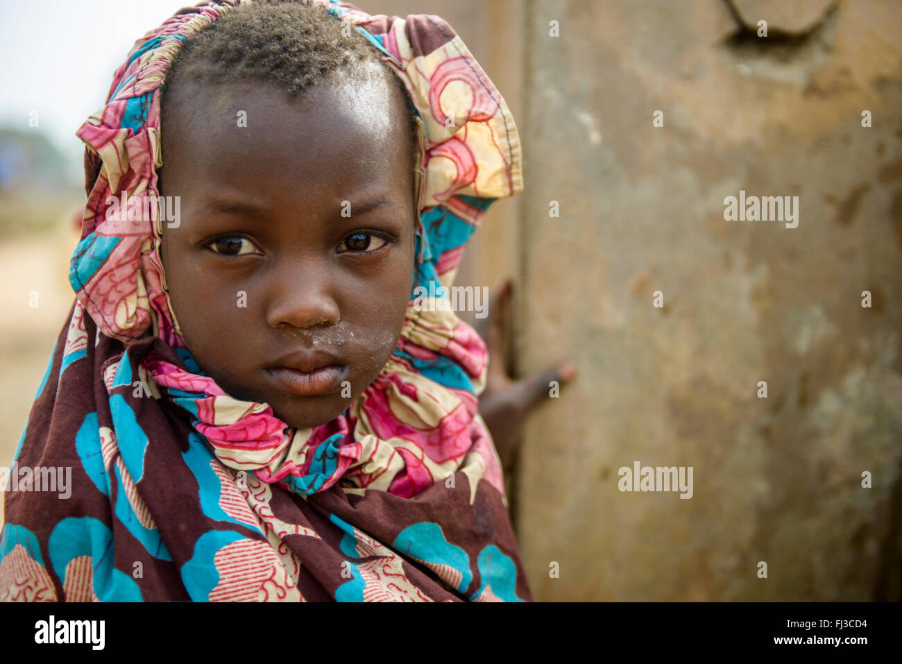 Girl of northern Benin, Africa Stock Photo