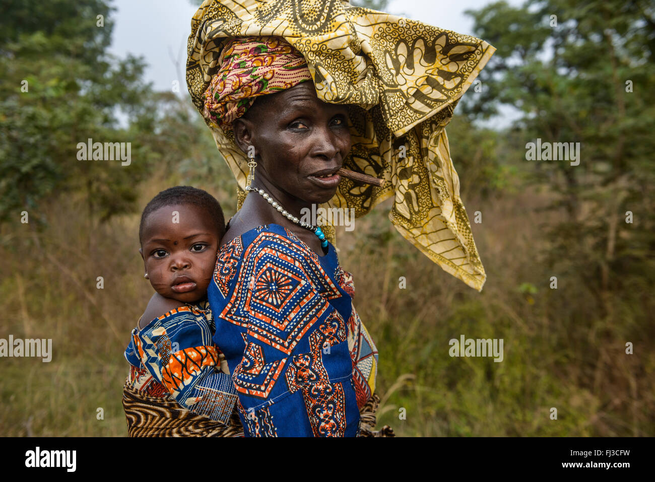 Tribeswomen of northern Benin, Afrika Stock Photo