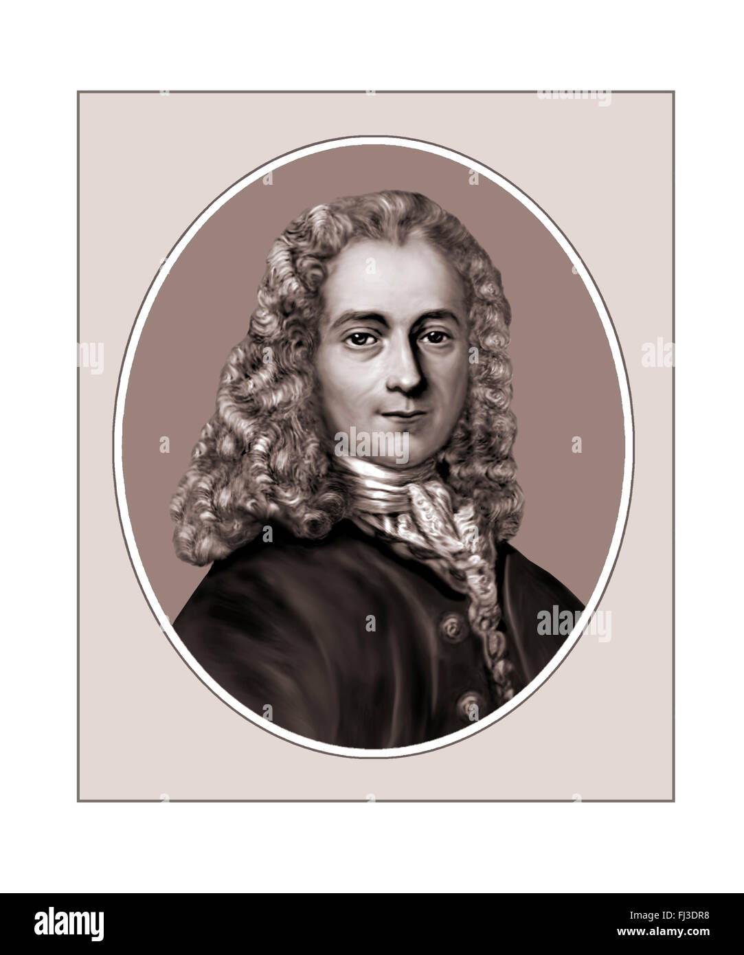 Voltaire, Writer, Dramatist, Philosopher, Portrait Stock Photo