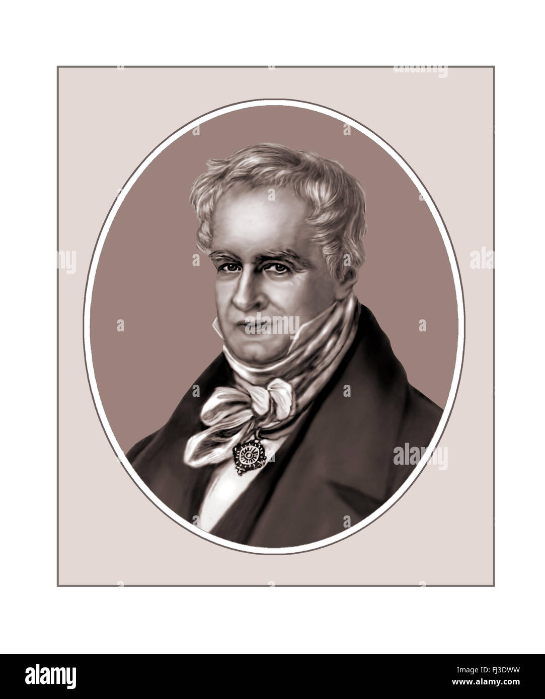 Alexander von Humboldt, Naturalist, Explorer, Portrait Stock Photo