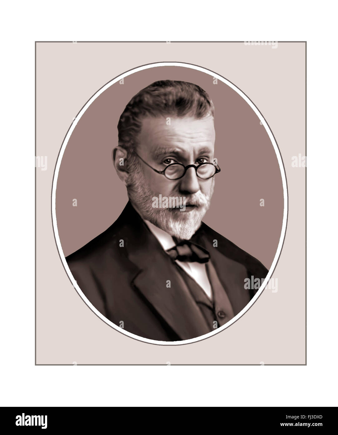 Paul Ehrlich, Bacteriologist, Portrait Stock Photo - Alamy