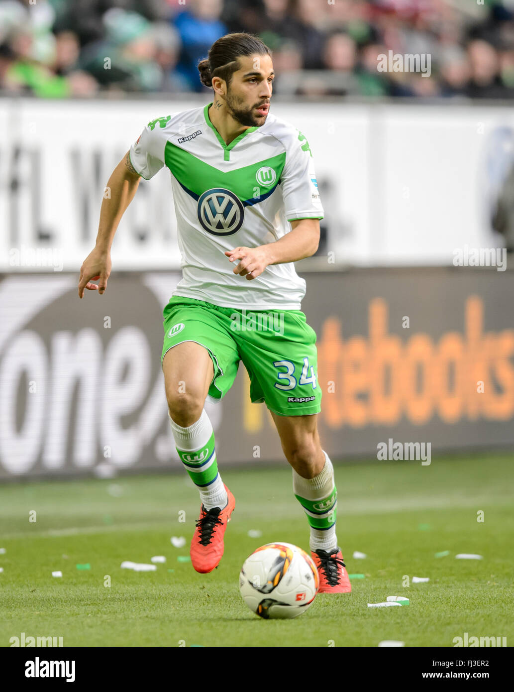 Wolfsburg's Ricardo Rodriguez in action during the German Bundesliga ...