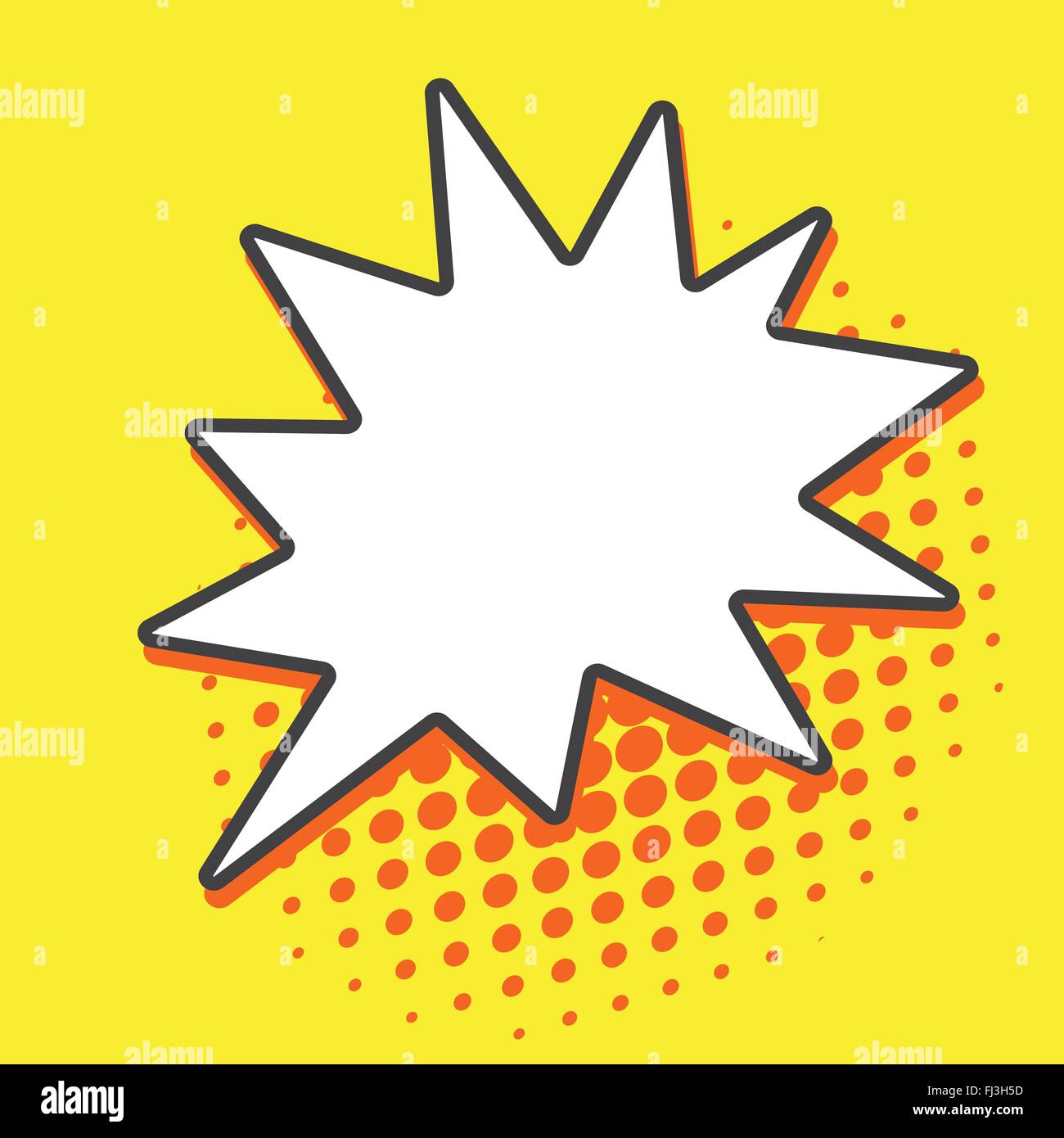 Pop art speech bubbles on yellow background Stock Vector Image & Art ...