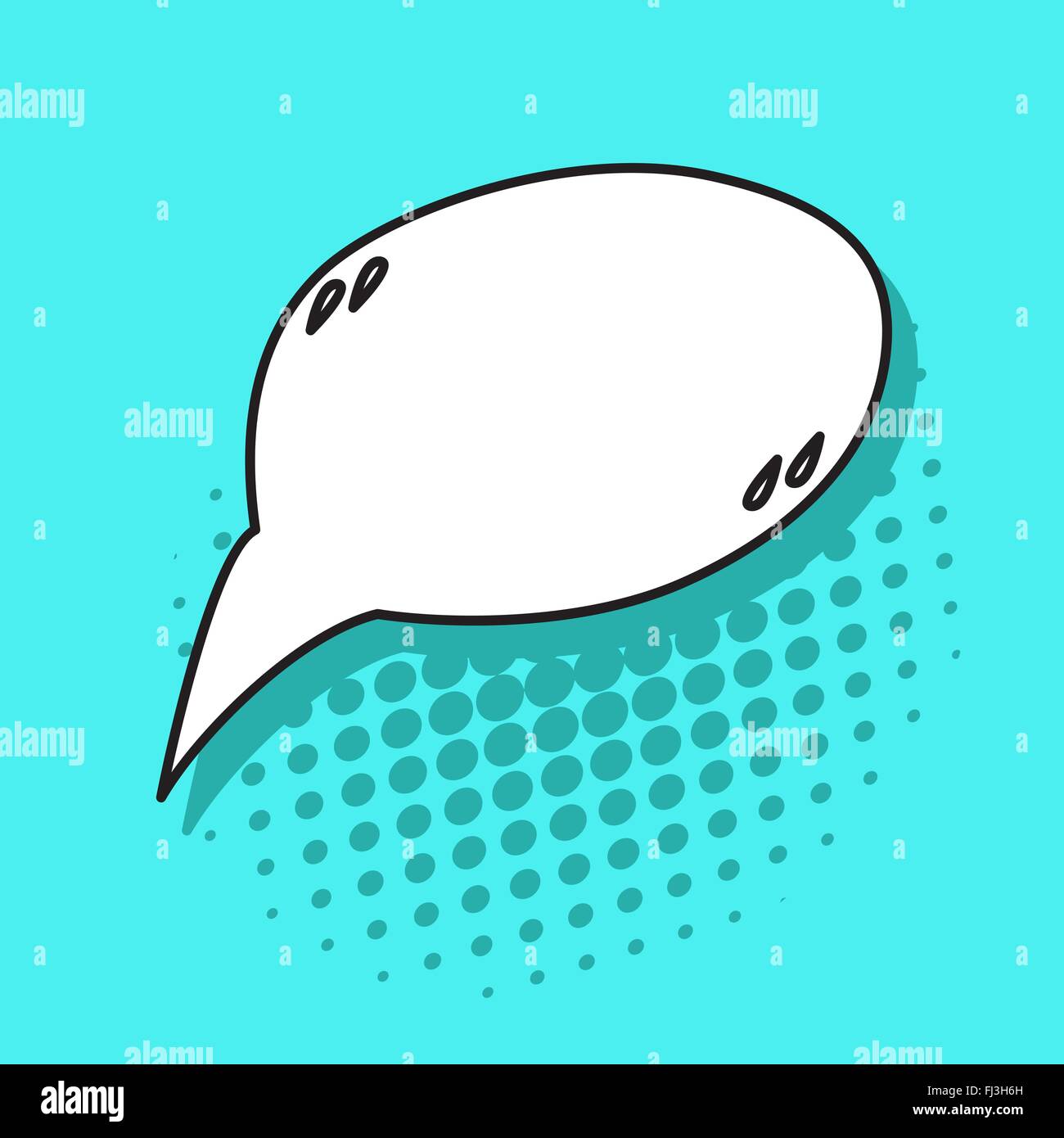 Pop art speech bubbles on blue background Stock Vector Image & Art - Alamy