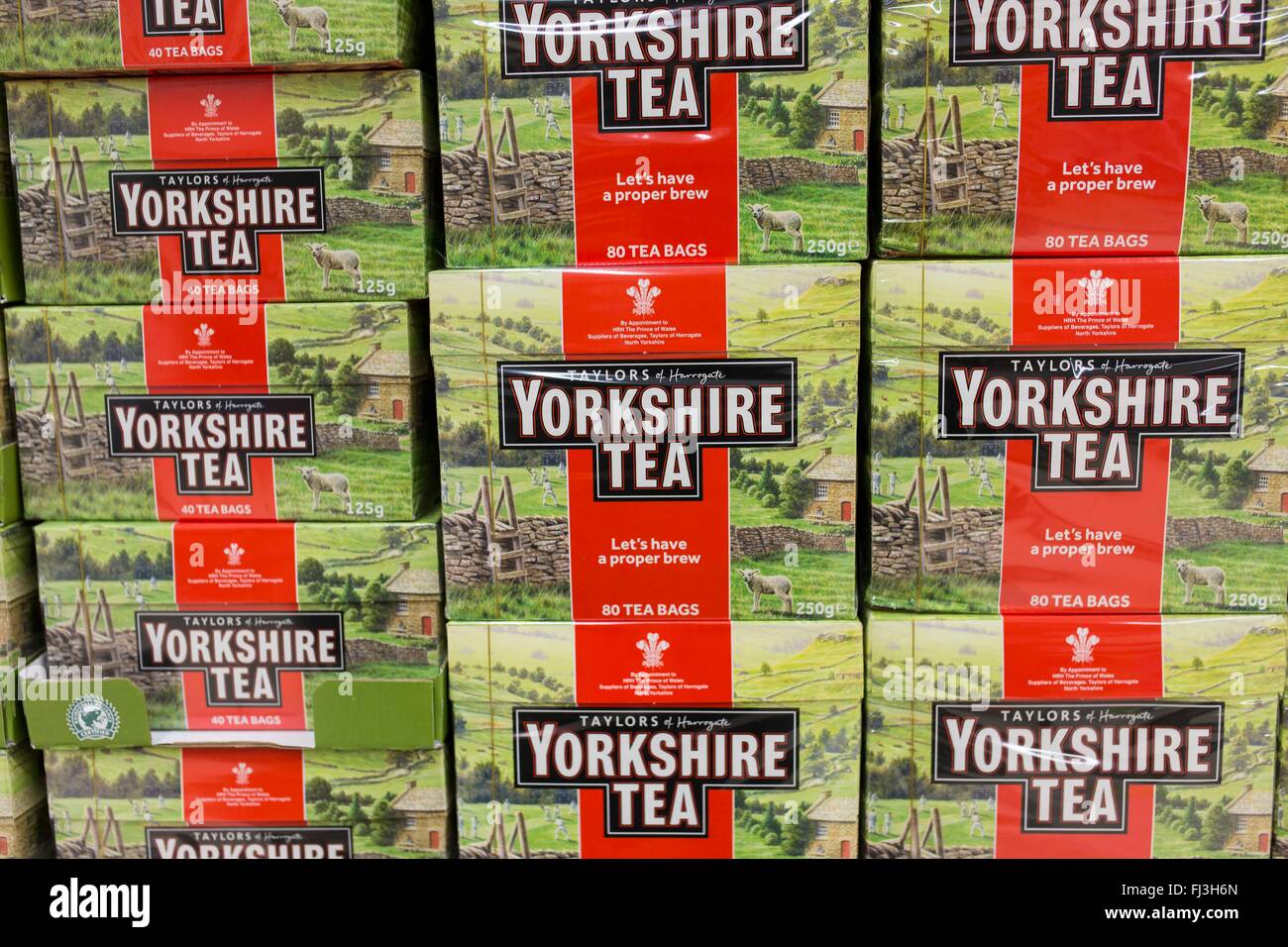 Yorkshire Tea. Extra large 600 tea bags pack isolated on white. Stafford,  United Kingdom, April 19, 2022 Stock Photo - Alamy
