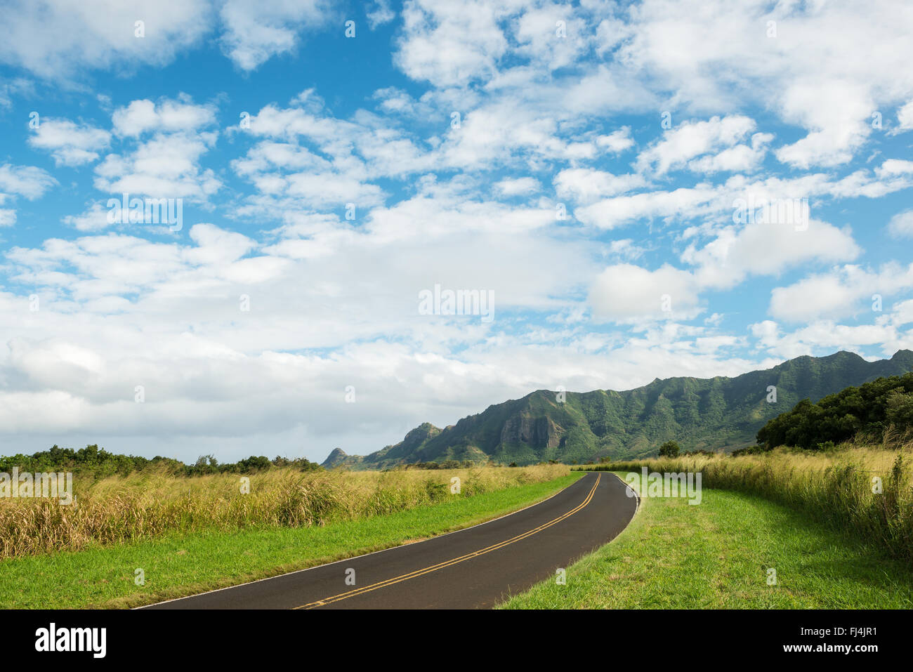 alternate road to kapaa kauai hawaii Stock Photo Alamy