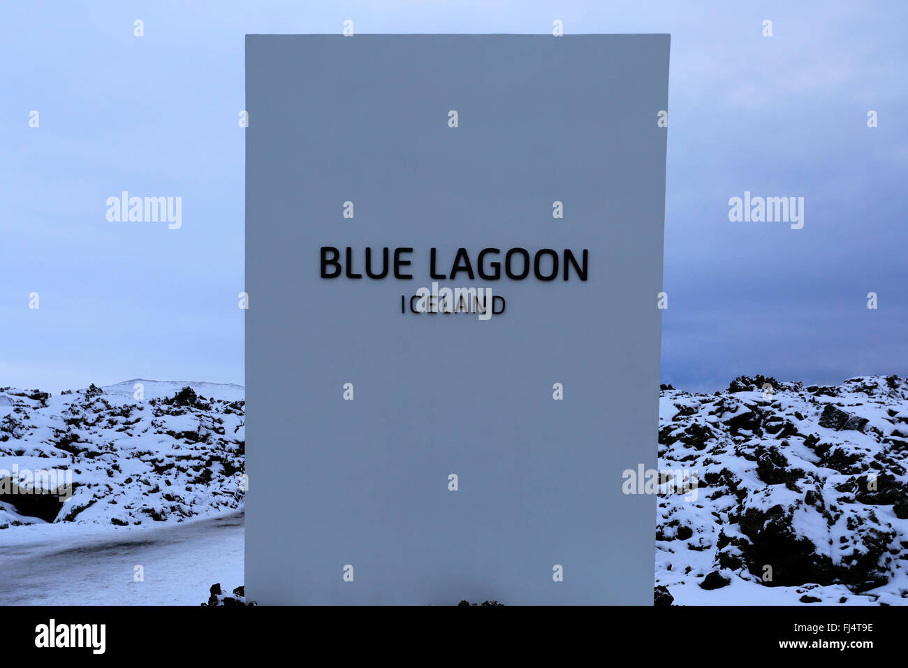 Blue Lagoon, a geothermal spa and one of the most popular attractions in Iceland, near Grindavík village, Reykjane Stock Photo