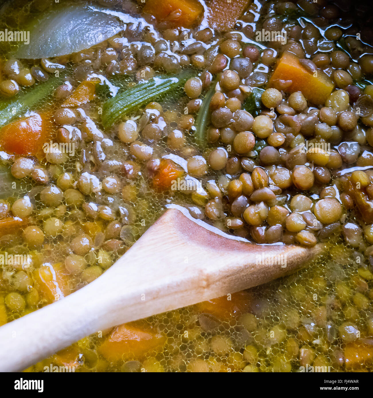 Lentil soup. Stock Photo