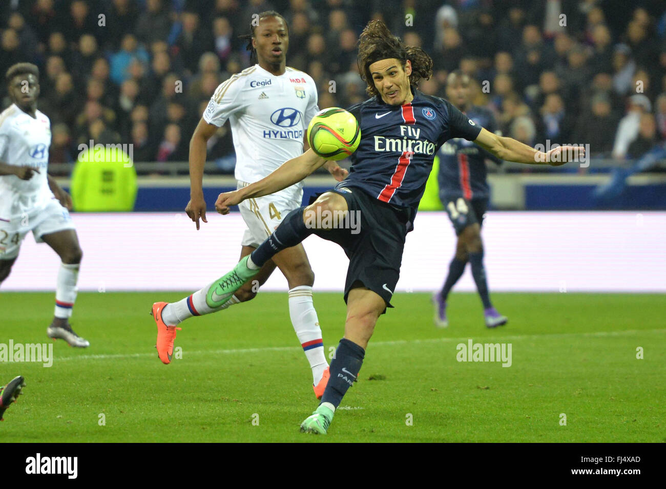 Lyon France 28th Feb 2016 French League 1 Football Olympique Stock Photo Alamy