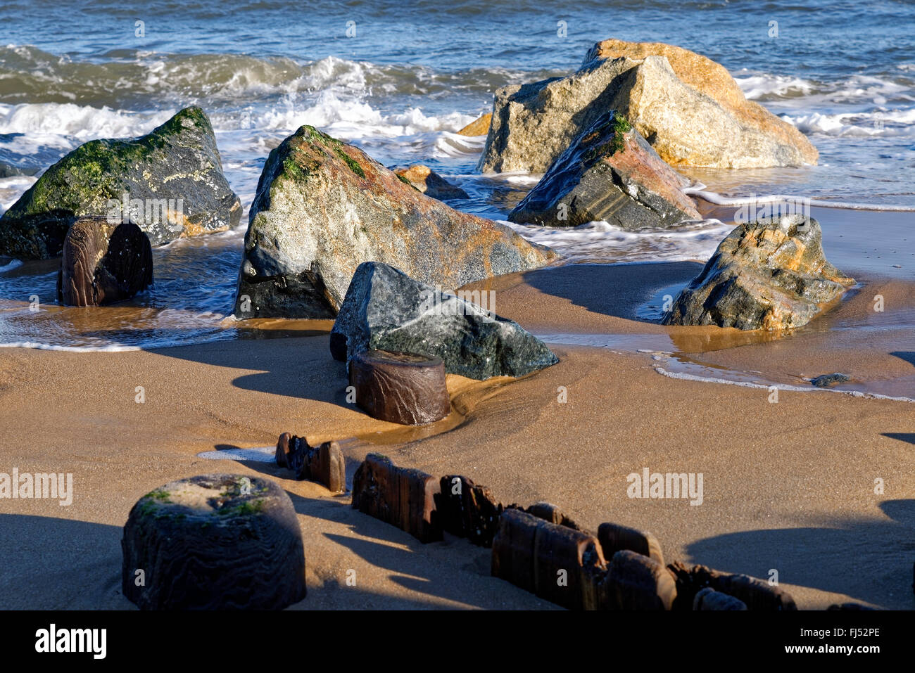 Beach and Rocks Stock Photo - Alamy