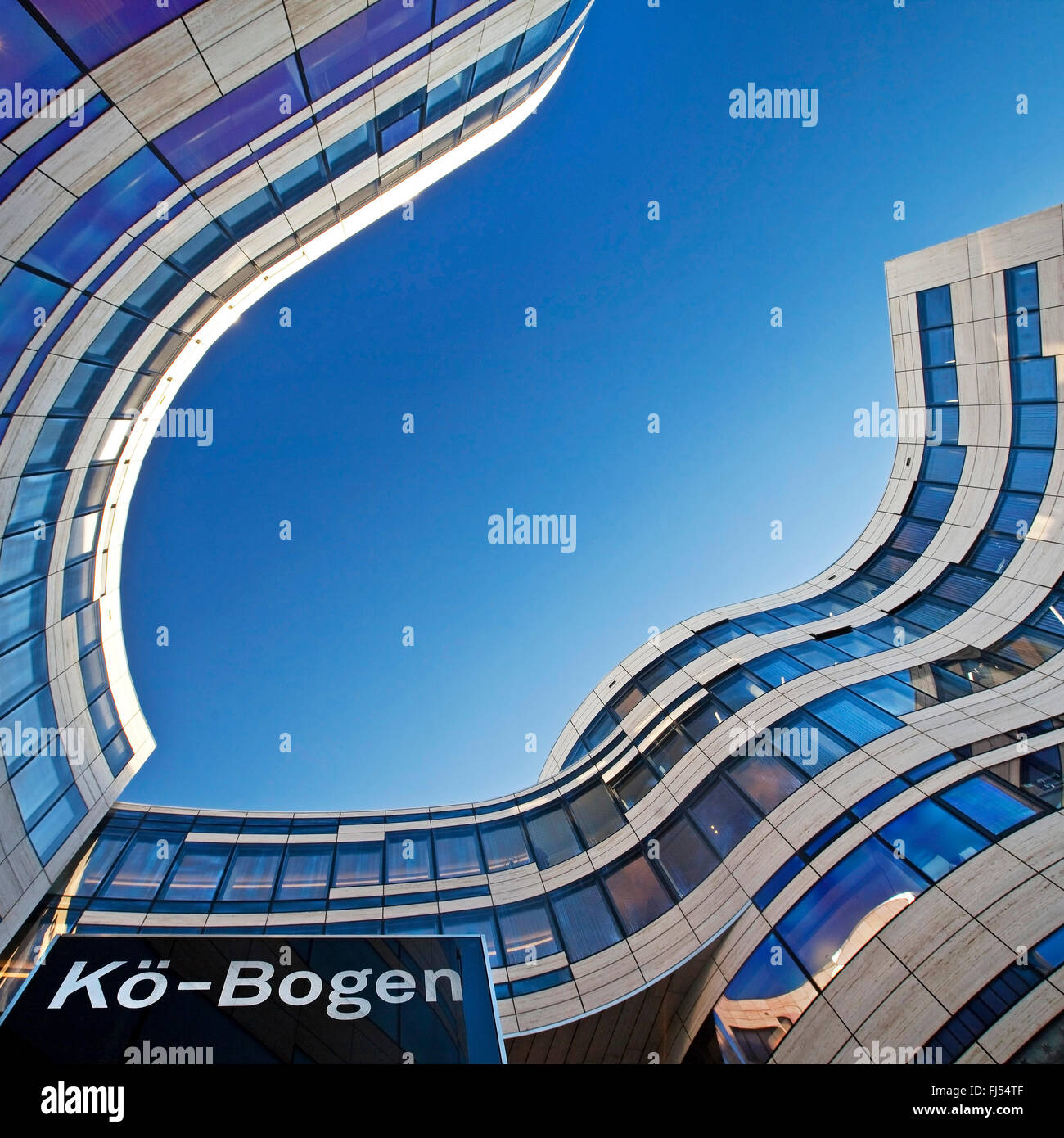the Koe-Bogen, office and business buildings, Germany, North Rhine-Westphalia, Duesseldorf Stock Photo