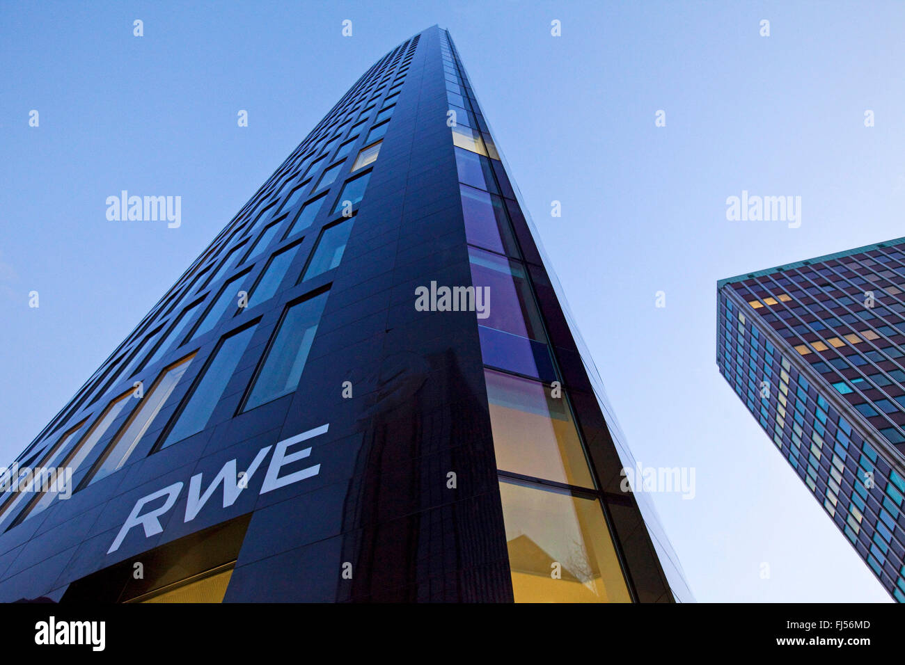 RWE Tower, Germany, North Rhine-Westphalia, Ruhr Area, Dortmund Stock Photo