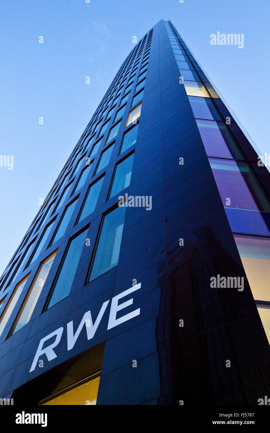 RWE Tower, Germany, North Rhine-Westphalia, Ruhr Area, Dortmund Stock Photo