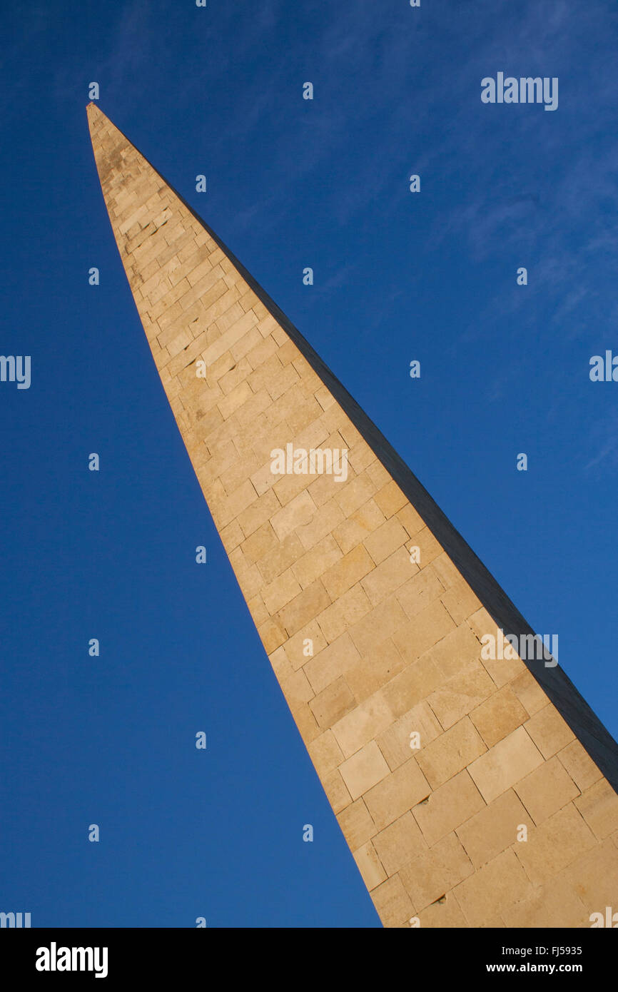 Obelisk honoring Red Army soldiers who fell in 1918 at the Maarjamäe Memorial Complex, Tallinn, Estonia Stock Photo