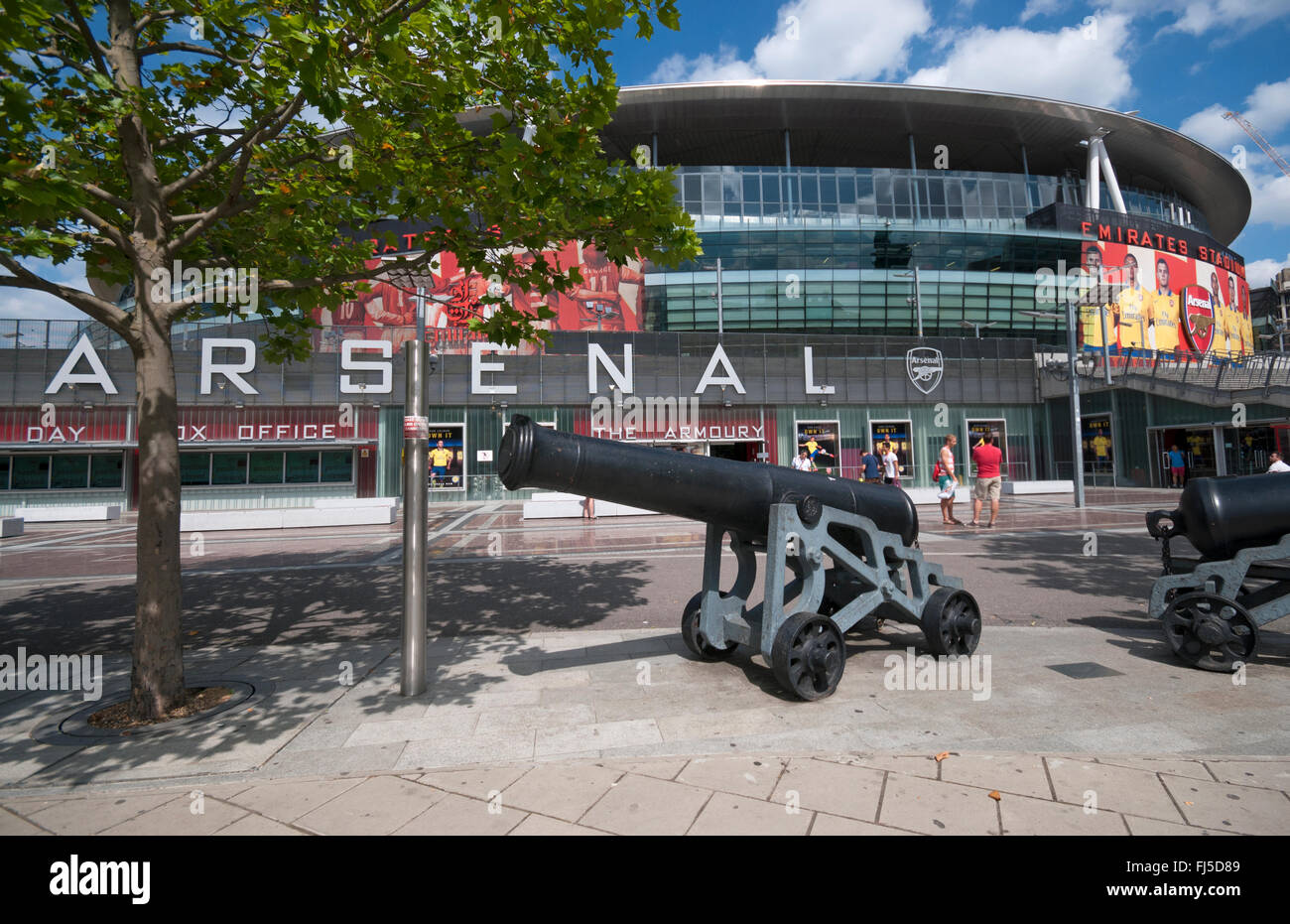 Emirates Stadium, the home of Arsenal football club Stock Photo