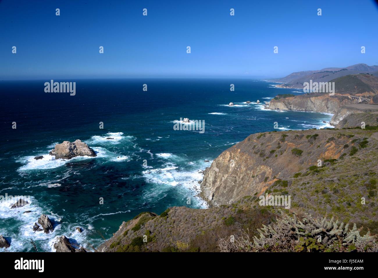 Big Sur California costal area Stock Photo Alamy