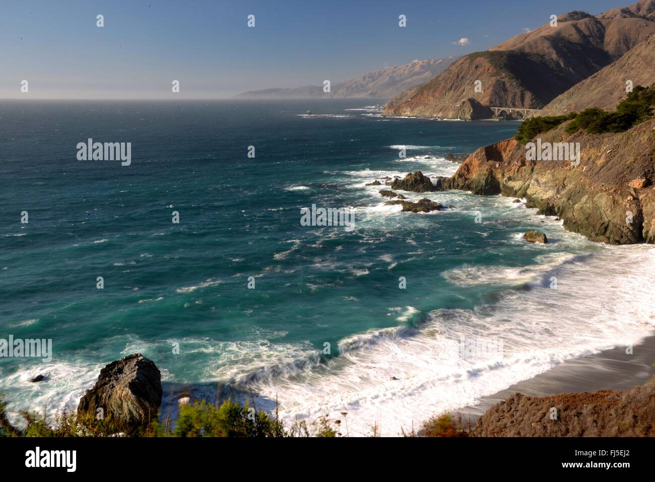 Big Sur California costal area Stock Photo