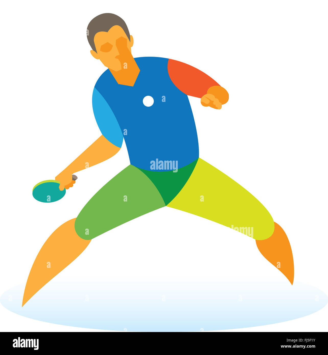 table tennis player returns the ball Stock Photo Alamy