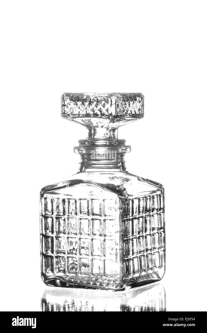 Bottle of whiskey isolated on a white Stock Photo