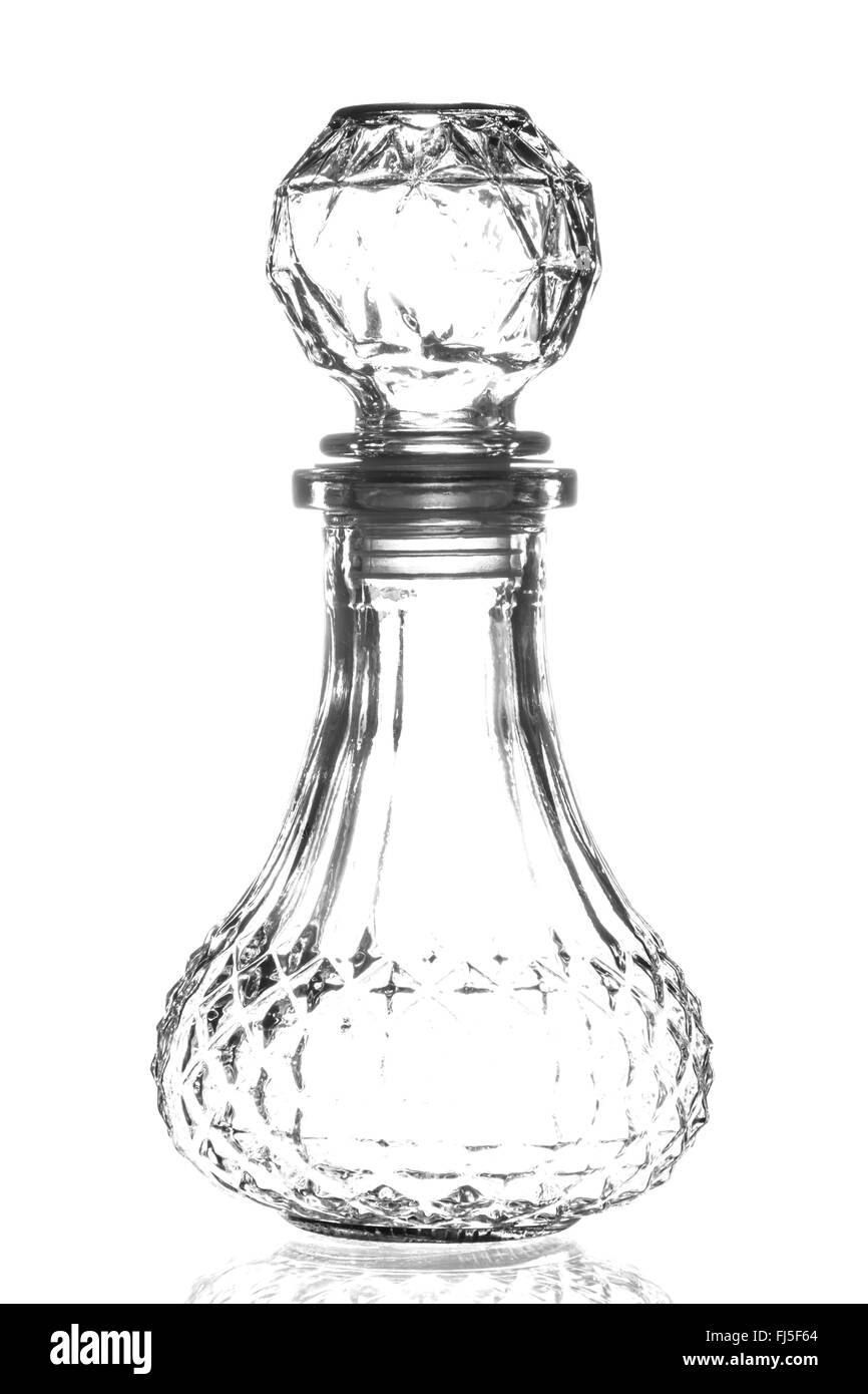 Bottle of whiskey isolated on a white Stock Photo
