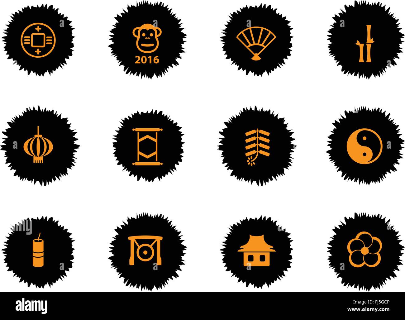 Chinese New Year simply icons Stock Vector Image & Art - Alamy