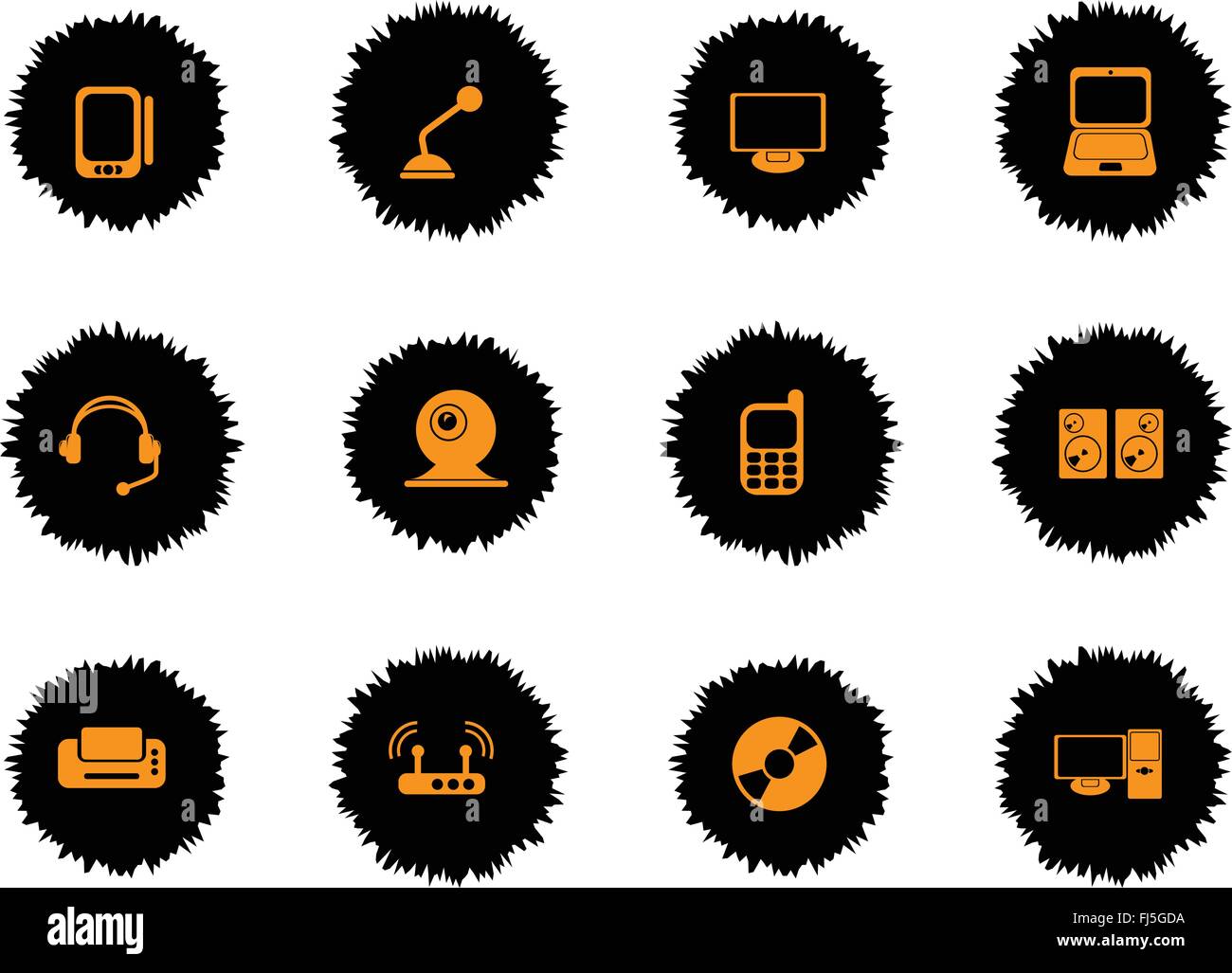 Media icons set Stock Vector Image & Art - Alamy