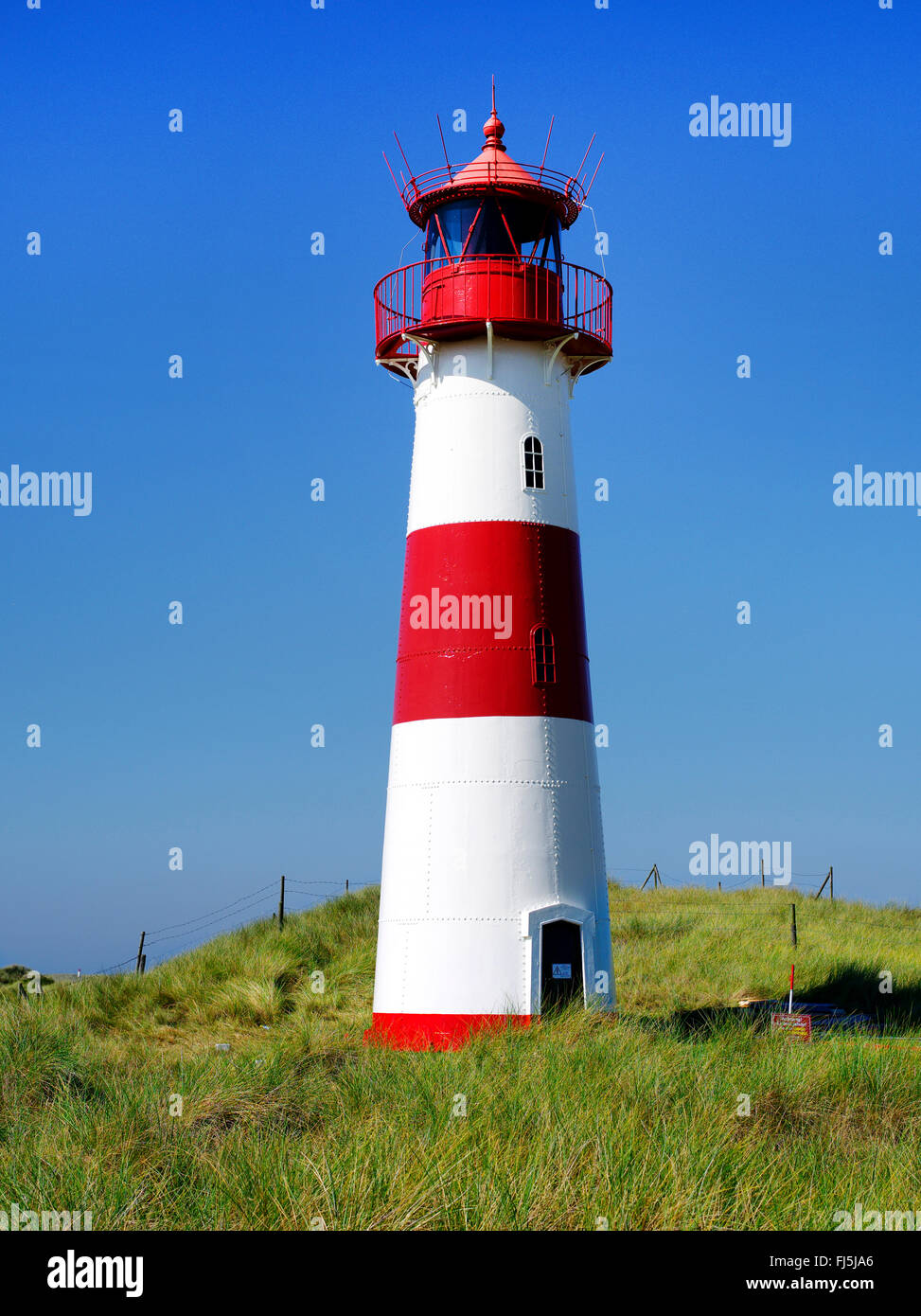 lighthouse of List Ost, Germany, Schleswig-Holstein, Sylt, List Stock Photo