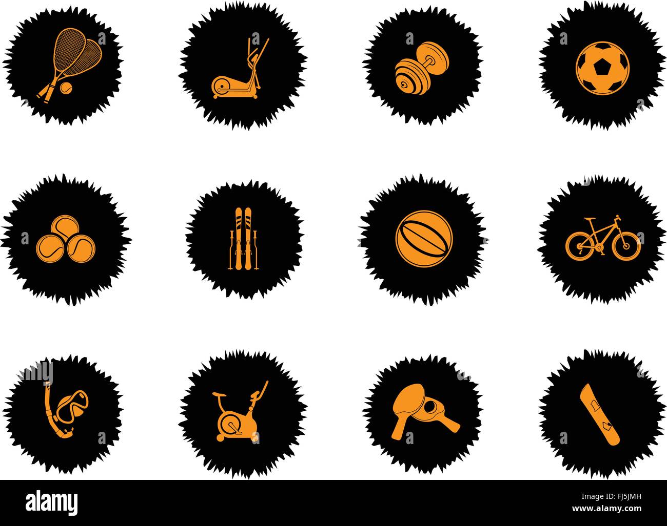 Fitness and Sport vector icons Stock Vector Image & Art - Alamy