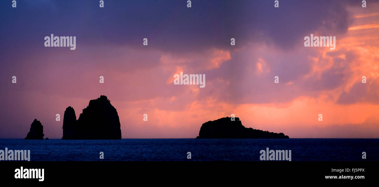 Sunset on the north of Grenada island, Grenada Stock Photo