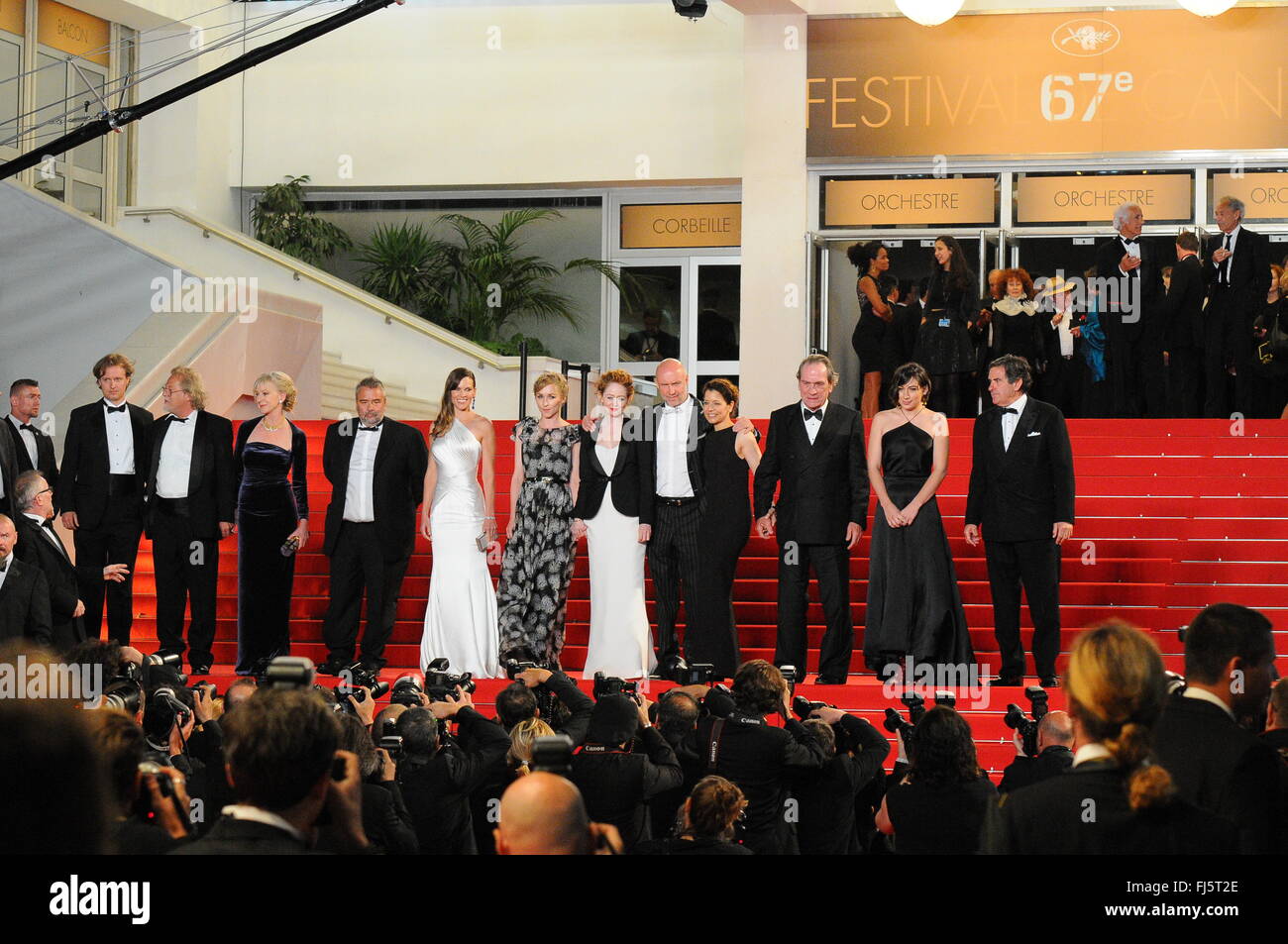 May  18th, 2014 - Cannes  HILARY SWANK attends the Cannes Film Festival. Stock Photo