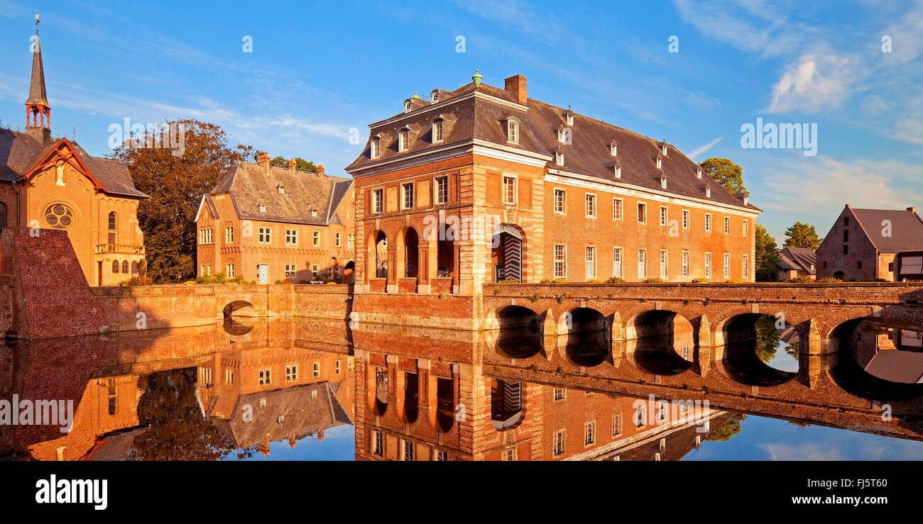 water castle Wissen, Germany, North Rhine-Westphalia, Lower Rhine, Weeze Stock Photo