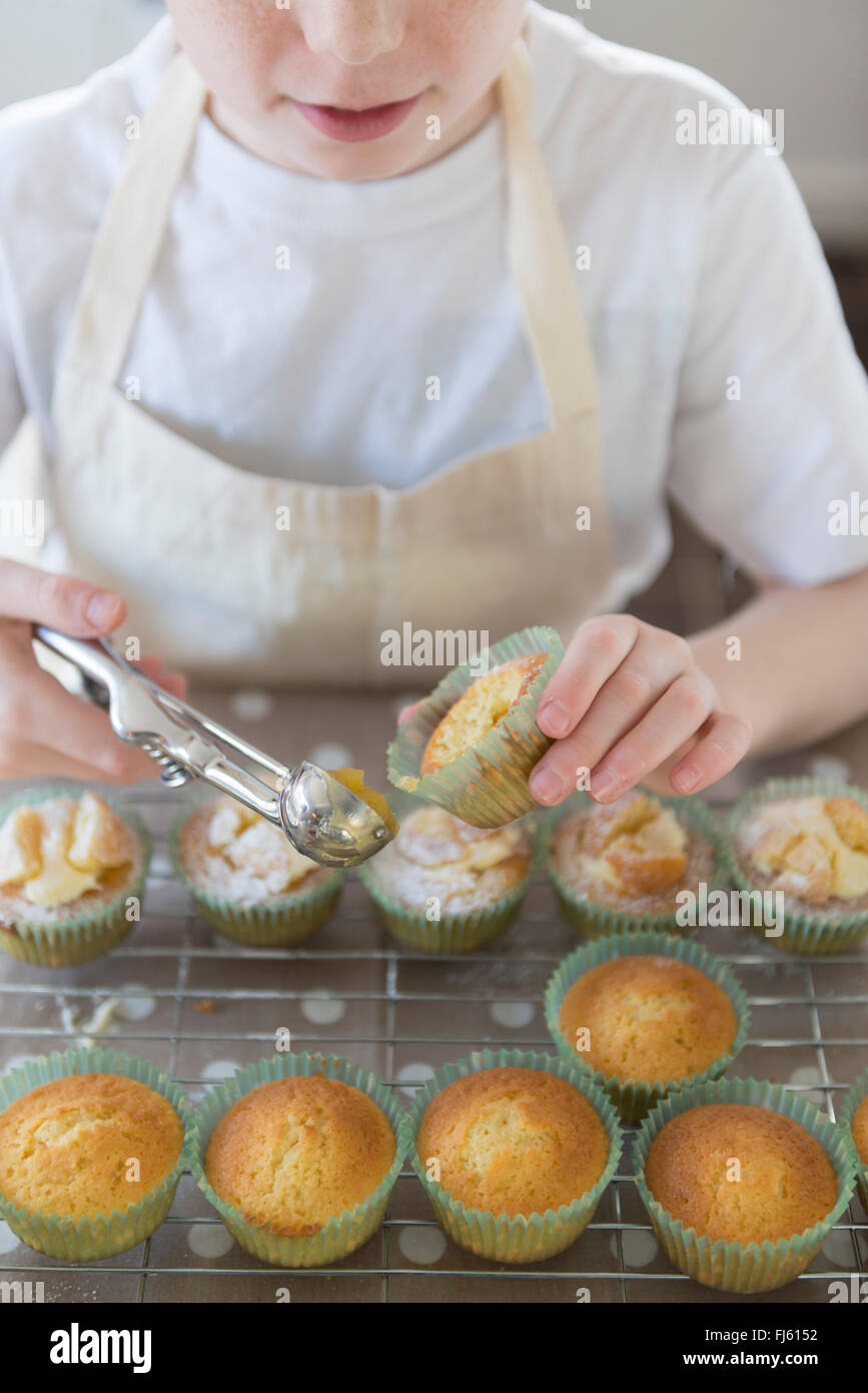 A child baking cakes Stock Photo Alamy