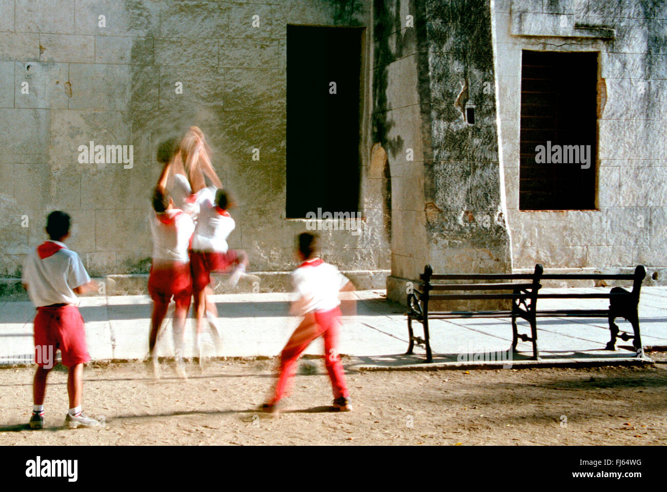 Cuban children playing, Cuba Stock Photo