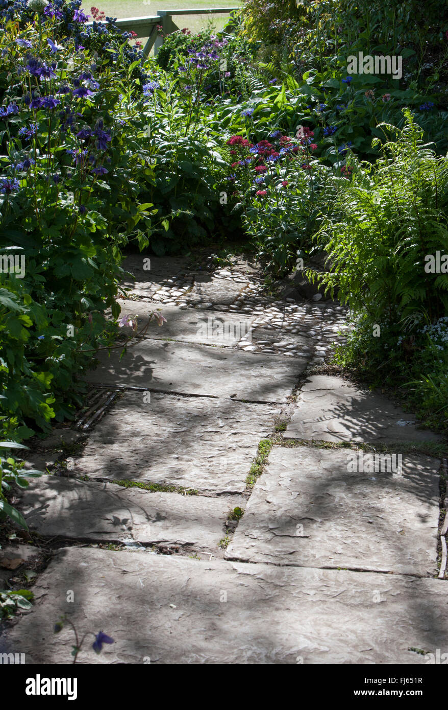 Garden path Stock Photo