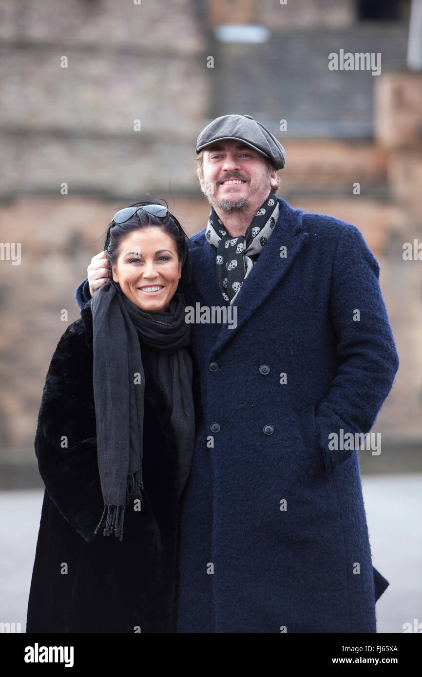 Edinburgh, Scotland. UK. 29 February. Jessie Wallace and Shane Richie of Eastenders fame
