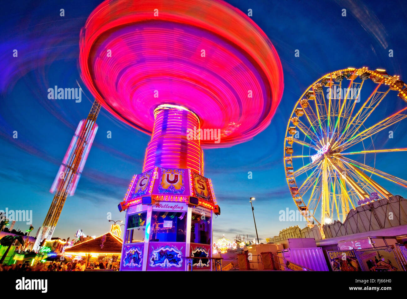 Cranger Kirmes, biggest funfair in North Rhine-Westphalia, Germany, North Rhine-Westphalia, Ruhr Area, Herne Stock Photo