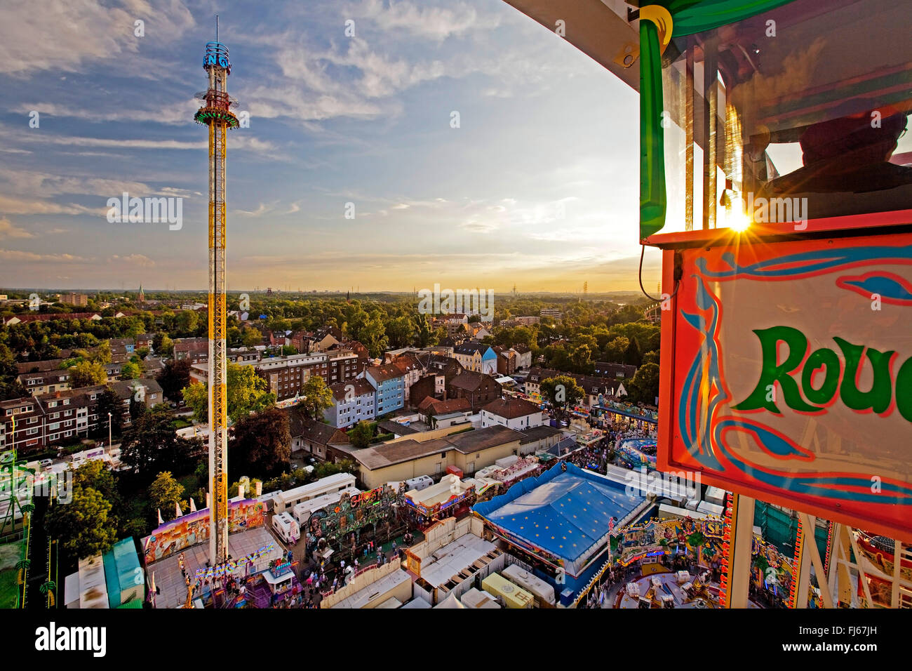 Cranger Kirmes, biggest funfair in the state of North Rhine-Westphalia, Germany, North Rhine-Westphalia, Ruhr Area, Herne Stock Photo