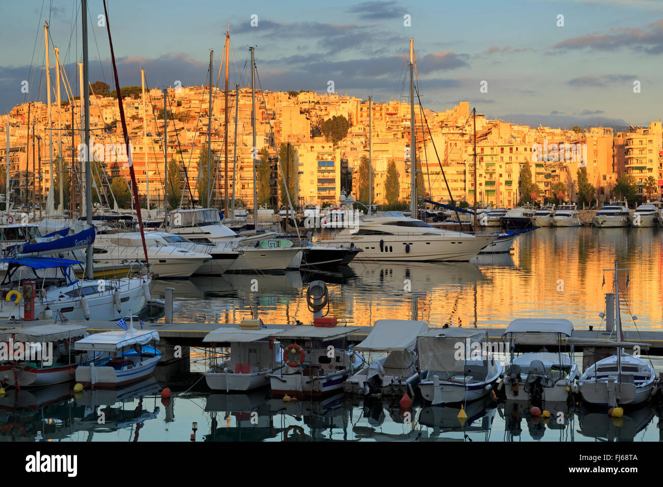 Yacht Marina, Port of Piraeus, Athens, Greece, Europe Stock Photo