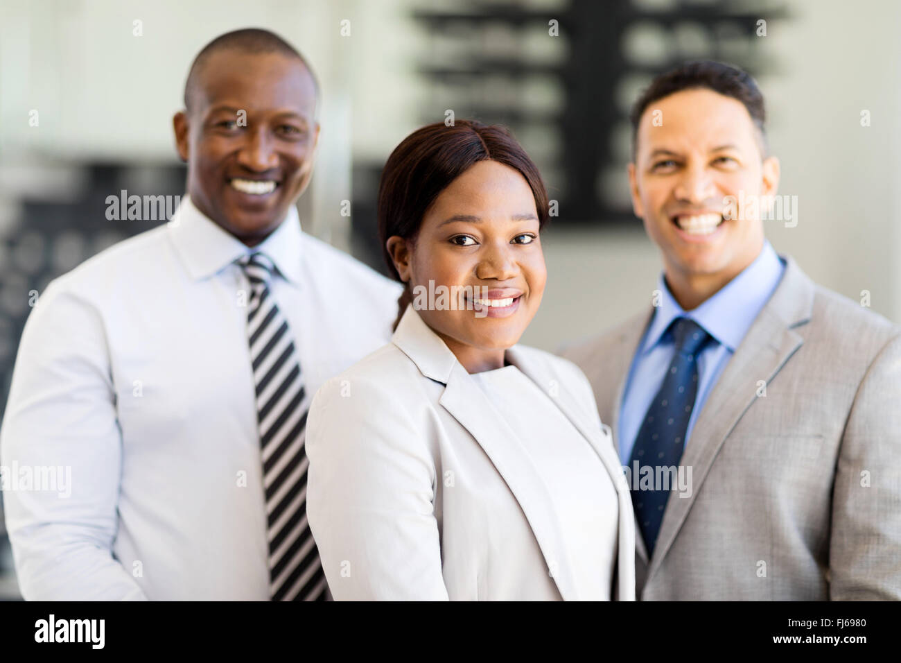 group of successful multiracial business team Stock Photo